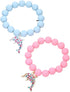Colorful Enamel Dinosaur Charm Acrylic Beaded Strand Bracelet Set Round Beads for Women Cute Friendship Best Friend Preppy Y2k Party Jewelry...