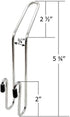 FMH Multi-purpose Organizer Hooks - compact metal hangers for automobile head rest, 2 per package...