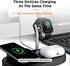 Gigastone 15W Wireless Charging Station, 3 in 1 Strong Magnetic Wireless Charging Stand, Wireless Charger Compatible with iPhone 14/13/12/11/SE/X/...