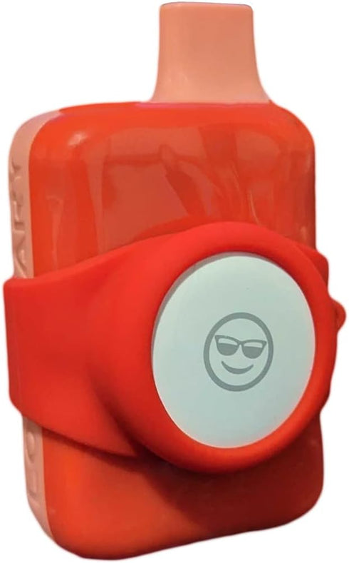 Silicone Band for AirTag and Tile Sticker (Pink)...