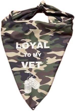 Set of Two Camo Dog Bandanas. One Size fits All, Lightweight, Breathable. Military Veterans, Air Force, Navy, Army, Marines, Pet Accessory, Large ...