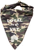 Set of Two Camo Dog Bandanas. One Size fits All, Lightweight, Breathable. Military Veterans, Air Force, Navy, Army, Marines, Pet Accessory, Large ...