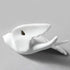 Pair Ceramic Birds Sparrows Swallows Dove White Wall Mounted Decor Hanging for Bathroom Livingroom Garden Wall Sculptures, Small...