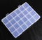 2PCS 24 Slots Transparent Plastic Jewelry Organizer Box Compartment Storage Container for Bead Rings Jewelry Display Organizer...