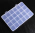 2PCS 24 Slots Transparent Plastic Jewelry Organizer Box Compartment Storage Container for Bead Rings Jewelry Display Organizer...