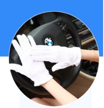 10Pairs White Cotton Gloves Large Size for Art handling Crafting Coin Jewelry Silver Inspection by LUCKY SLD...