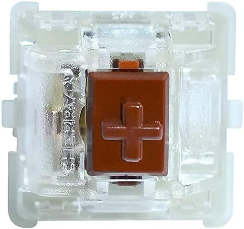 Granvela Cherry MX RGB Brown Key Switches Plate Mounted Tactile 55g Force Switch for Mechanical Keyboard, 10 Pack in PE Protective Box with Switch...