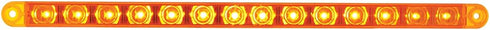 United Pacific 14 LED 12" Turn Signal Light Bar - Amber LED/Amber Lens, 38946...