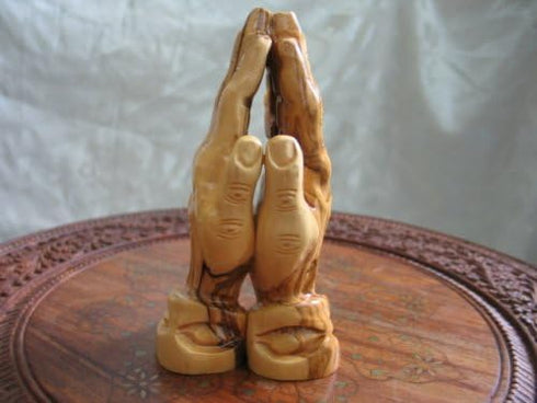Olive Wood Praying Hands Carving Made in Bethlehem...