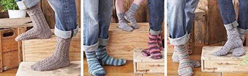 Patons Kroy Socks Yarn, 2-Pack, Grey Marl Plus Pattern...