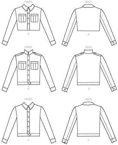 McCall Pattern Company McCall's Women's Loose Fitting Button Up Jacket Sewing Patterns, Sizes 16-22...