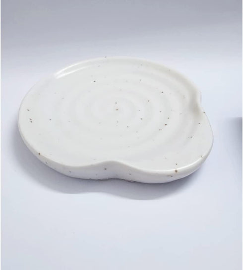 Ceramic Spoon Rest for kitchen, 3.9 Inches Spoon Holder for Stove Top, Coffee Spoon Rest, Spoon Cradle, Kitchen Basics, Kitchen Accessories for Ut...
