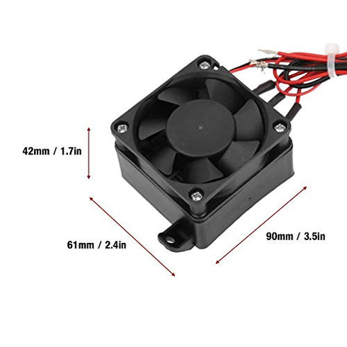 PTC Air Heater, 110V Mini Air Heating Small Space Fan Heater Constant Temperature Insulation PTC Thermistor Heater With Fan(12V/250W)...