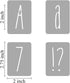 2 Inch Alphabet Letter Stencils for Painting - 70 Pack Letter and Number Stencil Templates with Signs for Painting on Wood, Reusable Skinny Letter...