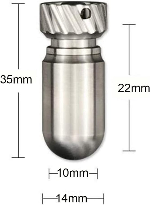 Small Titanium Pill Case with Keychain, Waterproof Pill Holder Container, Portable Mini Size Pill Box Case for Outdoor Travel Camping......