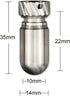 Small Titanium Pill Case with Keychain, Waterproof Pill Holder Container, Portable Mini Size Pill Box Case for Outdoor Travel Camping......