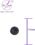 12 Pcs Black Mini Flower Shape Tiny Round Buttons- 11 mm- Sewing Quilting Renaissance Carnival Dance Hawaiian Costumes Outfit Bags Drapery- #BTA-2...
