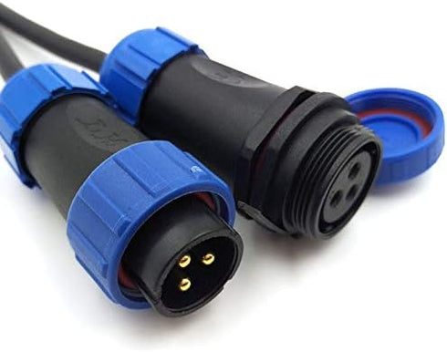 SP21 2Pin-12Pin Panel Mount 21mm Waterproof IP68 Circular Cable Connector Plug Socket,Aviation Cable Connector (3Pin)...