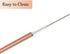 HealthAndYoga™ qPipe Copper Drinking Straws - Healthier, Reusable and Environment Friendly Straws with Cleaning Brush (Set of 4)...