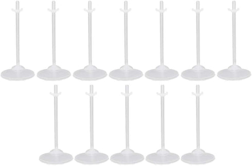 EXCEART 24pcs White Doll Stand Doll Support Rack Action Figure Display Rack for Window Doll Display Decoration Collection...