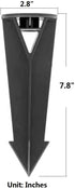 Ground Light Stake Spike 1/2" NPT Thread,for Outdoor Landscape Lighting Fixtures Ground Light Spikes Replacement Black Color 2-Pack...