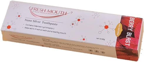 FRESH MOUTH Nano Silver Toothpaste Berry Blast 65g...