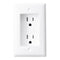 Construct Pro Single Gang Recessed Dual Power Outlet (White)...