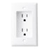 Construct Pro Single Gang Recessed Dual Power Outlet (White)...