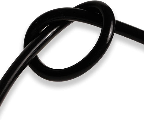 QuQuyi 5/32" (4mm) ID x 1/4" OD Silicone Vacuum Tubing Hose Black High Temperature Food Grade Pure Silicon Tube Air Hose Water Pipe for Pump Trans...