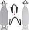Pmsanzay Ironing Board Hanger Wall Mount Ironing Board Holder Organizer Wall Rack Iron Board Caddy, Adjustable Rack Great for Laundry Rooms Storag...