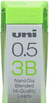 Uni Mechanical Pencil Lead, Nano Dia, 0.5mm, 3B (U05202ND3B)...