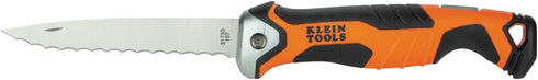 Klein Tools 31733 Insulation Knife, Cuts Foam and Fiberglass with Serrated Stainless Steel Folding Blade and Lockback Mechanism...
