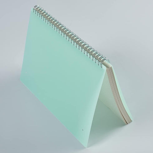 2 Pack A4 Spiral Bullet Dotted Journal with 120gsm Thick Paper, Dot Grid Spiral Notebook with Plastic Hardcover and Elastic Band Closure, 74 Sheet...