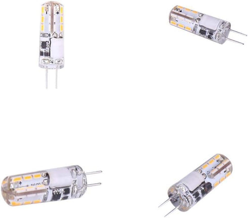 G4 LED Light Bulbs G4 Bi-Pin Base 1.5W (Equivalent to 20W Halogen Bulb) AC/DC 12V Warm White 3000K LED Bulbs for Landscape Ceiling Under Counter P...