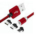 Best Sellers 3 in 1 LED Magnetic Charging Cable for iPhone Android Charger USB Cable Fast Charging Type C Data Cable...