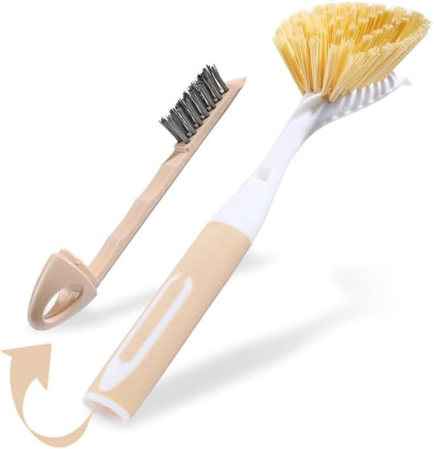 3 in 1 Dish Scrub Brush, Multipurpose Kitchen Cleaning Brushes for Dishes Pots Pan Sink...