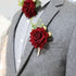 Arlai Wedding Prom Corsage and Boutonniere Set, Rose Wrist Corsage Ribbon Bracelet, Artificial Flower Christmas Wrist Corsage...