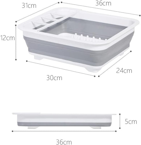 Drying Rack Kitchen, Dish Drying Rack, Dish Racks for Kitchen Counter, Dish Rack, Collapsible Dish Drying Rack—Suitable for Kitchens, motorhomes, ...