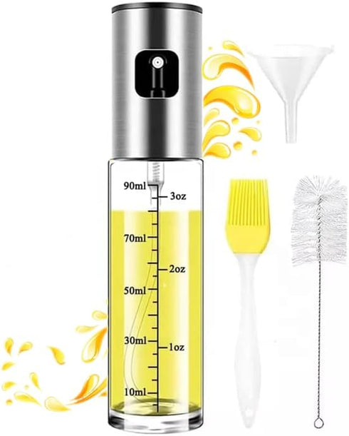 Generic Oil Sprayer for Cooking-100ml Olive oil spray bottle –olive oil Sprayer Mister for salads, baking, BBQ- air fryer accessory- perfect dosag...