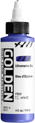 High Flow Acrylics by GOLDEN, Ultramarine Blue, 4 fl. oz. Bottle, Professional Acrylic Paint, Semi-Transparent...