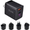 STATIK Fast-Charging GaN Power Adapter - 45W Dual USB C & USB - International Plugs - Foldable Compact Travel Charger for iPhone, iPad, Samsung, P...