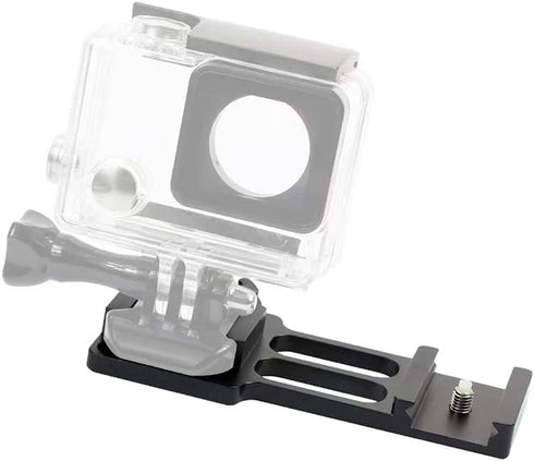 Picatinny Rail Mount Clamp Holder for Guns and Crossbows, POV/Vlog Filming Cameras Accessories Compatible with GoPro Hero 12, 11, 10, 9, 8, 7, (20...