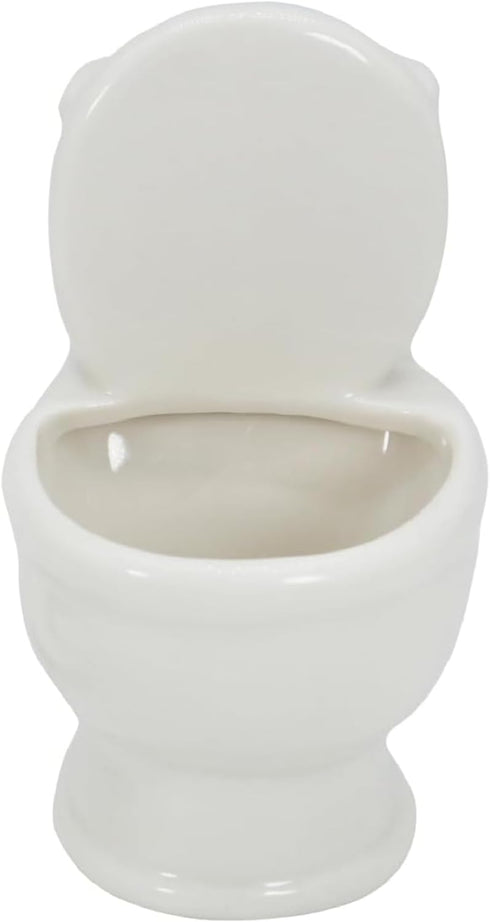 Toilet Shaped Planter Small Succulent Pot Small Succulent Pots with Drainage, Indoor Plant Container Planter with Drainage Hole Home Office Desk G...