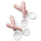 BabyBjoern Baby Spoon and Fork, 4 pcs, Powder Pink...