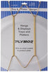 Plymor Gold Finish Wall Mountable Tray and Platter Hanger, 14.25" H x 6.5" W x 0.875" D (for Trays or Platters 16" - 30"), Pack of 2...