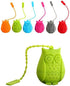 Tvoip 3Pcs Food Grade Silicone Tea Infuser Filter Creative Cartoon Owl Tea Strainer Container Reusable Tea Bags Teapots Accessories...
