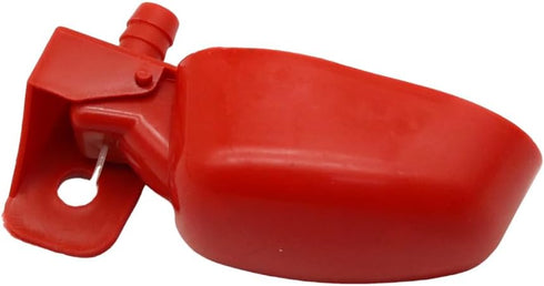 12Pcs Quail Water Cups Pigeon Automatic Bird Waterer for Cage Hang Drinker Breeding Poultry Drinking Bowls(Red)...