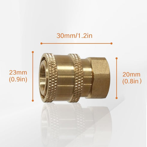 2 PCS pressure washer coupler 1/4 inch Quick Connect to Female NPT 5000 PSI Solid Brass Fitting for Wand Hose Gun Power Washer Parts and Accessori...