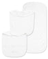 Little Me Baby 100% Cotton Gender Neutral Rosebud 3pcs Bib and Burb Set, 1 Size...