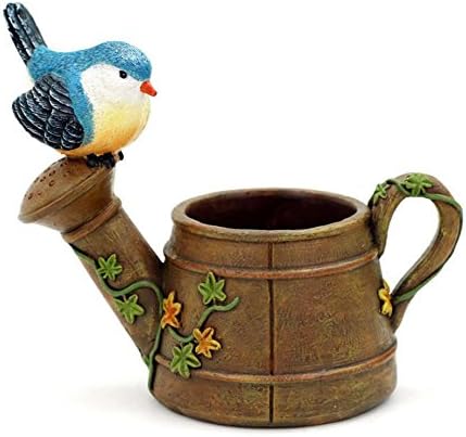 NWFashion Shower/Pot Cute Bird Stute Planter, Flower and Succulent Plant Pot for Indoor Outdoor...